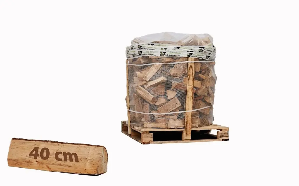 Big-Pack Palette de 1 stère Bois Dur Sec coupe en 40 cm