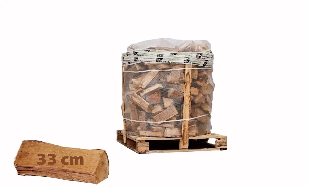 Big-Pack Palette de 1 stère Bois Dur Sec coupe en 33 cm