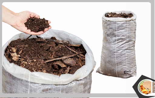 Big-Pack COMPOST Palette d'éclats de Bois  Composté & écorce