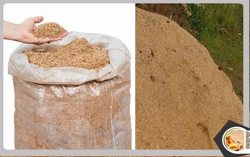 Big-Pack Palette de Sciure de bois brut Fumage / couvre-sol en Vrac