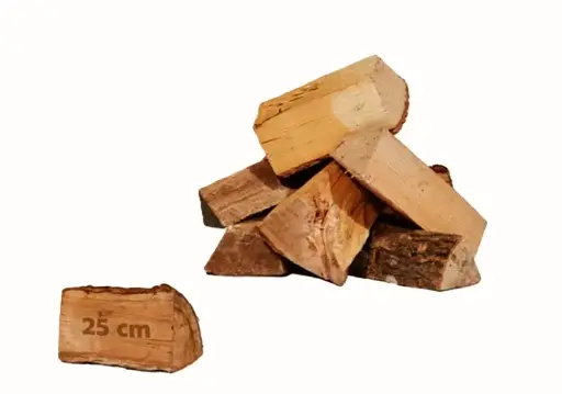 Bois de chauffage Dur Sec coupé en 25cm livré en vrac