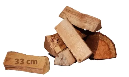 Bois de chauffage Dur Sec coupé en 33cm livré en vrac
